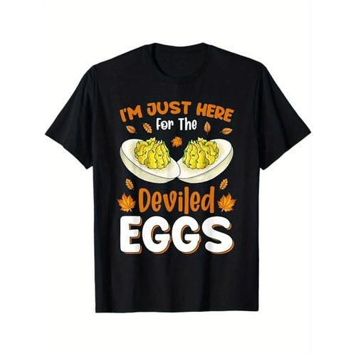 'I'm Just Here For The Deviled Eggs T-Shirt Halloween Thanksgiving Christmas Gifts for Men Women Friends Family, S-XXXL,...