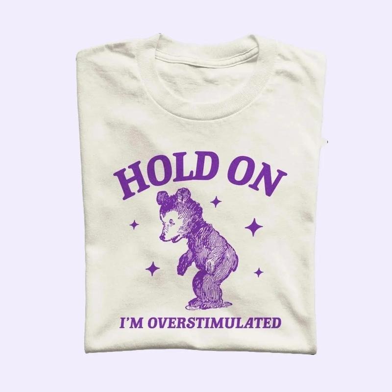 I'M Overstimulated Retro Bear Cartoon X Vintage T-Shirts, Hoodie, Sweatshirt
