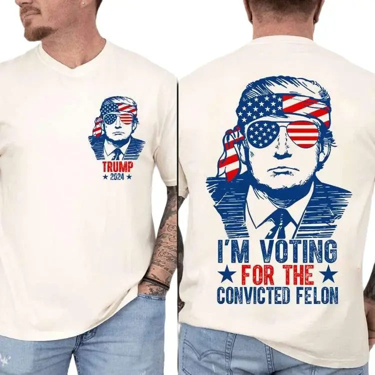 I'm V0ting For The Fell0n Shirt Trrum For Presiident 2024 Hoodie, Sweatshirt | PrintMintTees.com