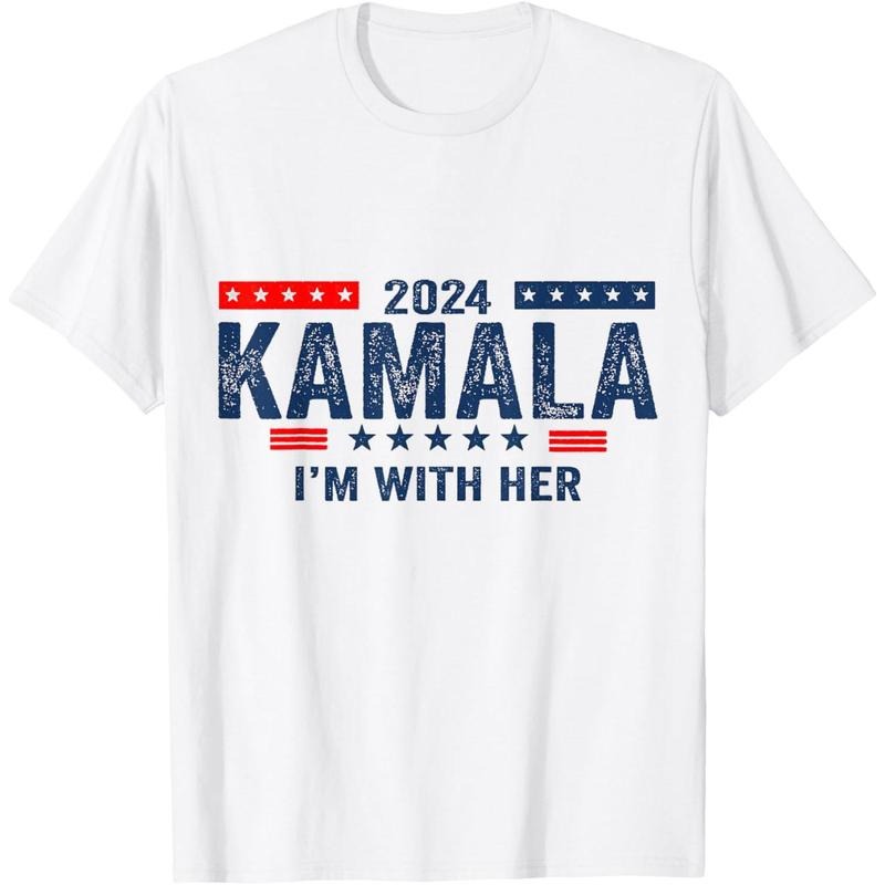 I'm With Her Kamala Vote For 2024 President Kamala-Harris T-Shirt made in usa Hoodie Sweatshirt | PrintMintTees.com