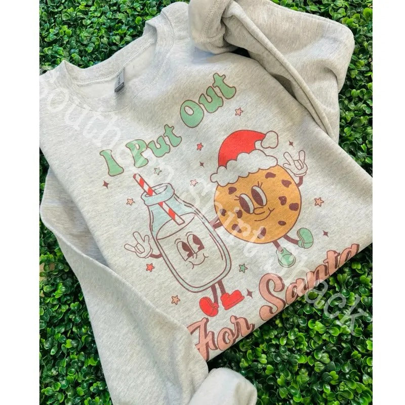 I put out for Santa Christmas Sweatshirt | Funny Christmas Sweatshirt Shirt Hoodie | PrintMintTees.com