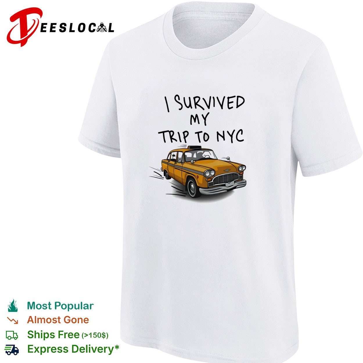I survived my trip to NYC taxi shirt