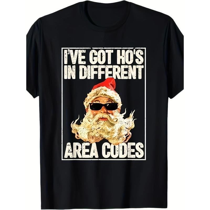 I've Got Ho's In Different Area Codes Funny Santa Claus Joke T-Shirt220g made in usa Shirt Hoodie Sweatshirt