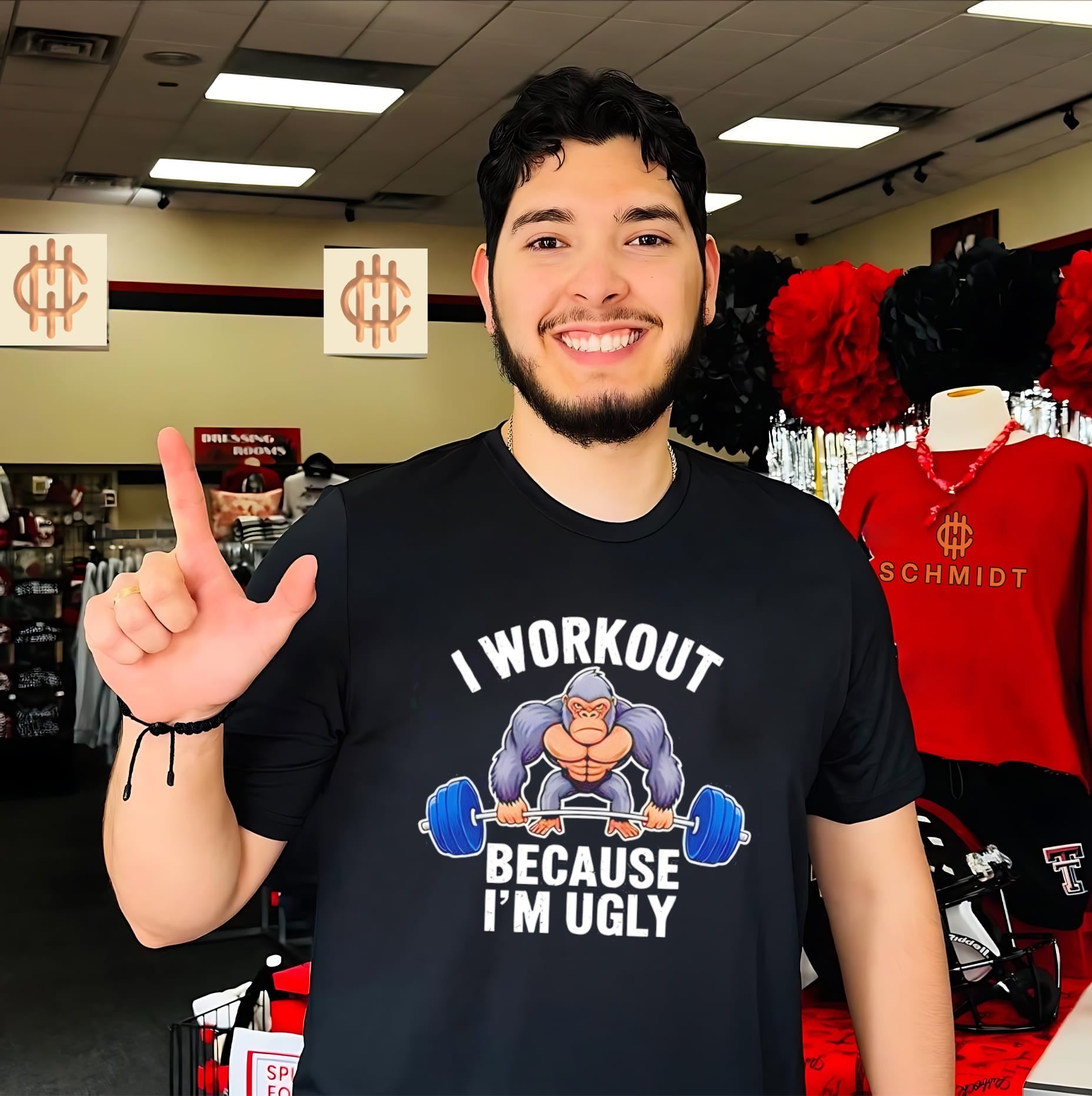 I workout because I’m ugly shirt
