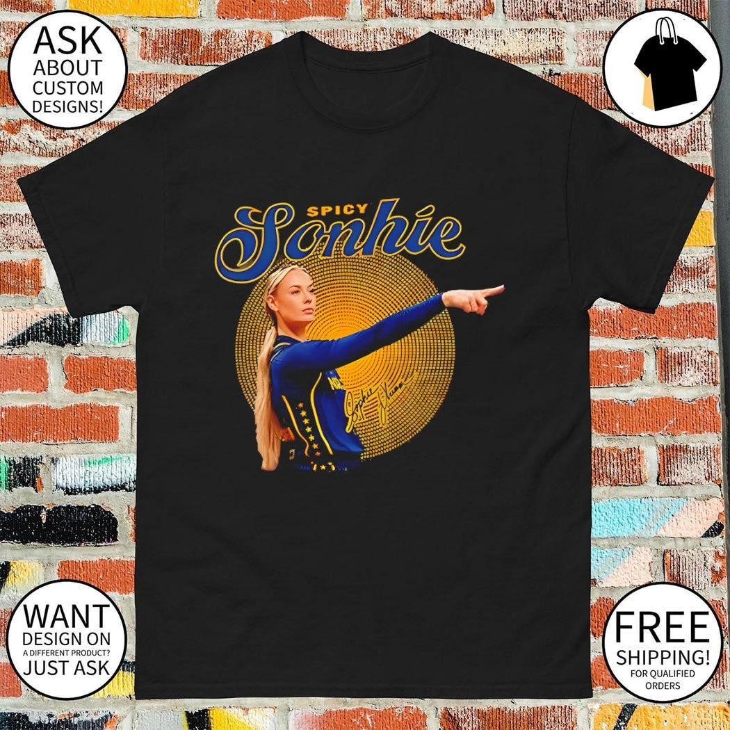 Spicy Sonhie signature Sophie Cunningham Indiana Fever Basketball shirt