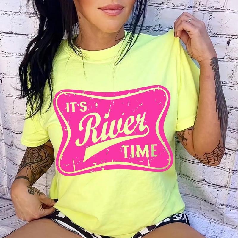 IT'S RIVER TIME Shirt ~ Unisex Apparel Relaxed Fit Printed In The USA Clothing Womenswear Casual Comfort Cotton Hoodie...