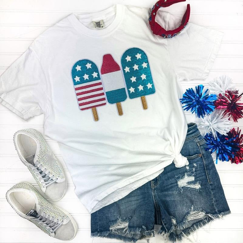 Ice Cream USA Patch Comfort Colors T-Shirt Hoodie Sweatshirt | PrintMintTees.com