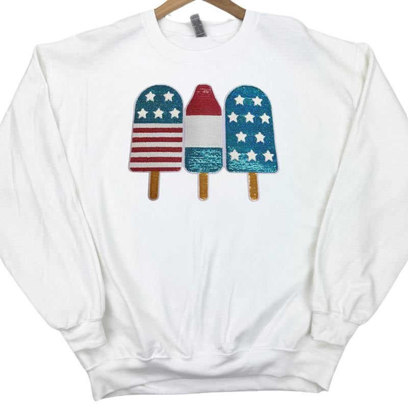 Ice Cream USA Patch Gildan Sweatshirt T-Shirts, Hoodie | PrintMintTees.com
