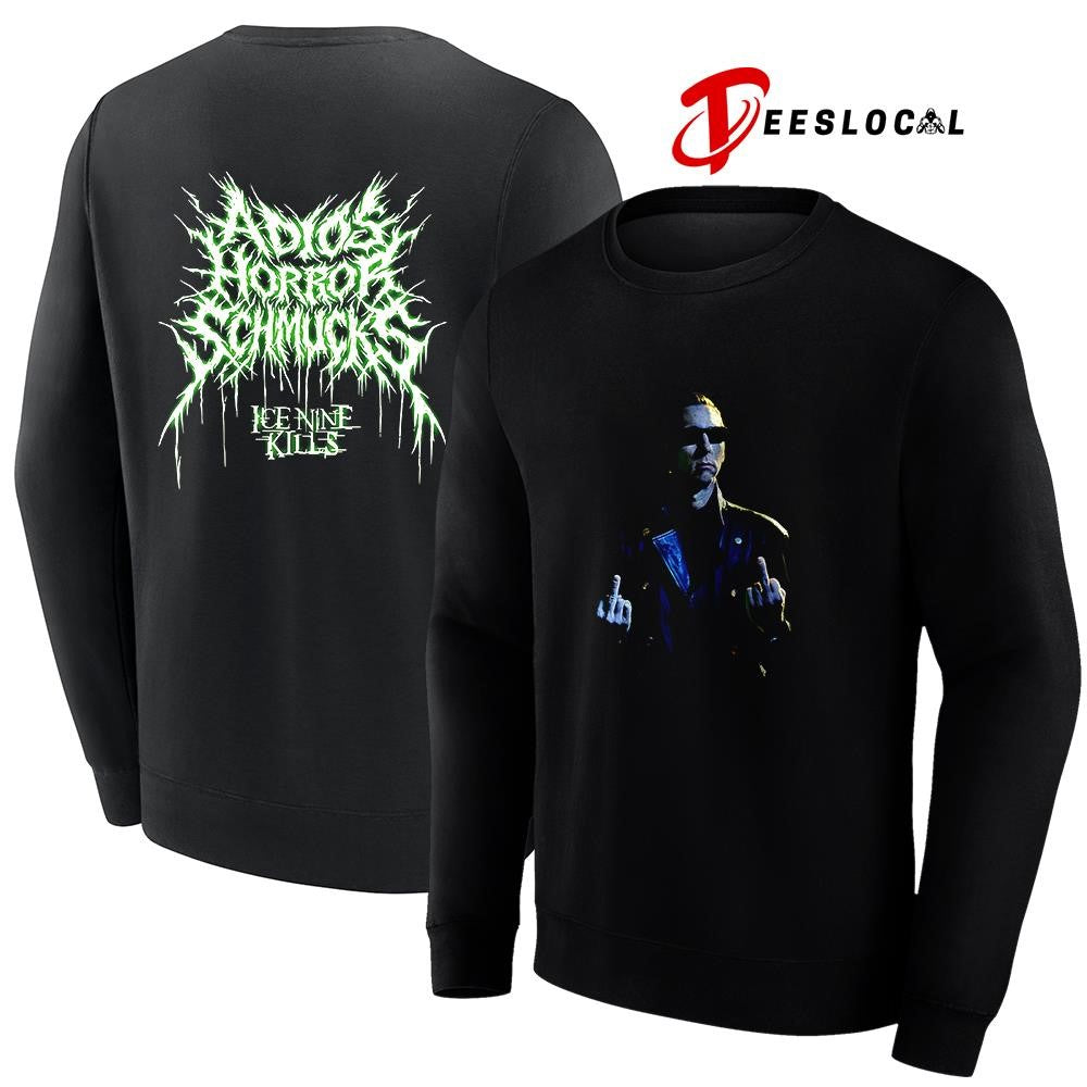 Ice Nine Kills The Great Unknown Adios Horror Schmucks middle finger portrait shirt