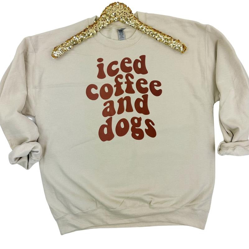 Iced Coffee & Dogs Gildan Shirt Hoodie Sweatshirt