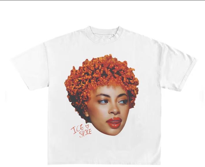 Icee Spice Shirt White, Vintage Rap Tee Spice, Hip Hop Graphic T-Shirt Classic Cotton Hoodie, Sweatshirt | PrintMintTees.com