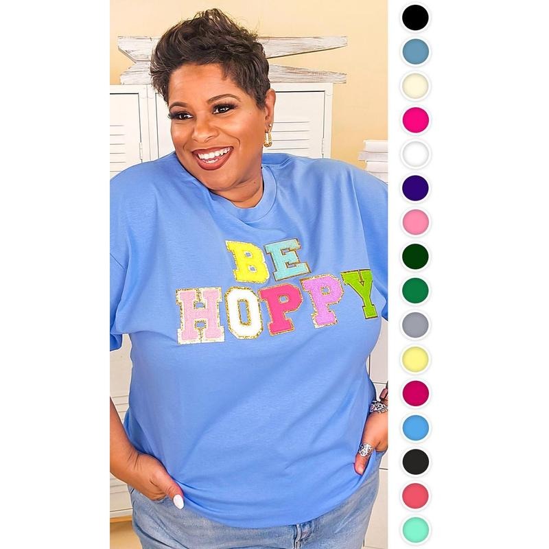 Ideal Chenille Be Hoppy Easter Adult Shirt Hoodie Sweatshirt | PrintMintTees.com