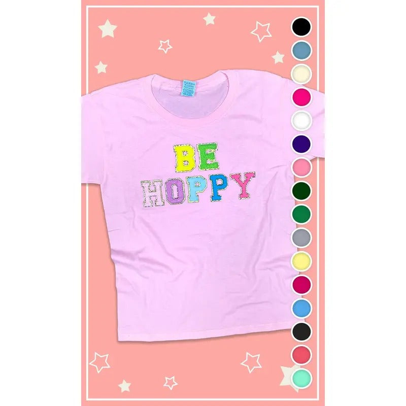 Ideal Chenille Be Hoppy Easter Youth Shirt Hoodie Sweatshirt | PrintMintTees.com