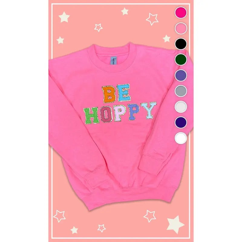 Ideal Chenille Be Hoppy Easter Youth Sweatshirt