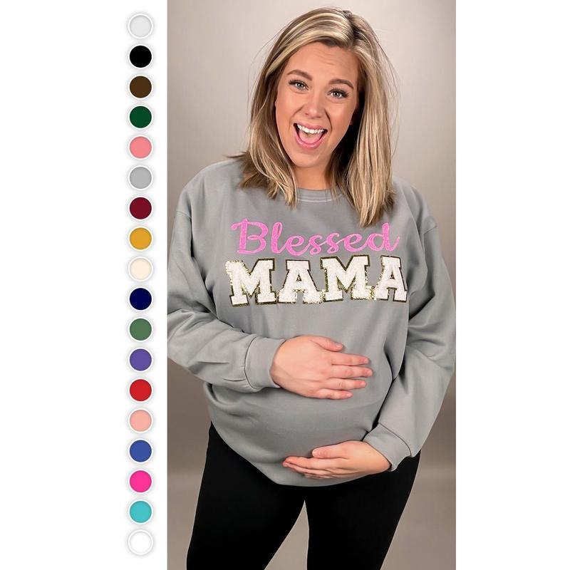 Ideal Chenille Blessed Custom Sweatshirt Shirt Hoodie | PrintMintTees.com
