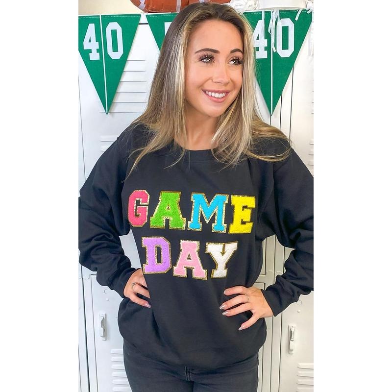 Ideal Chenille Game Day Graphic Sweatshirt Shirt Hoodie | PrintMintTees.com