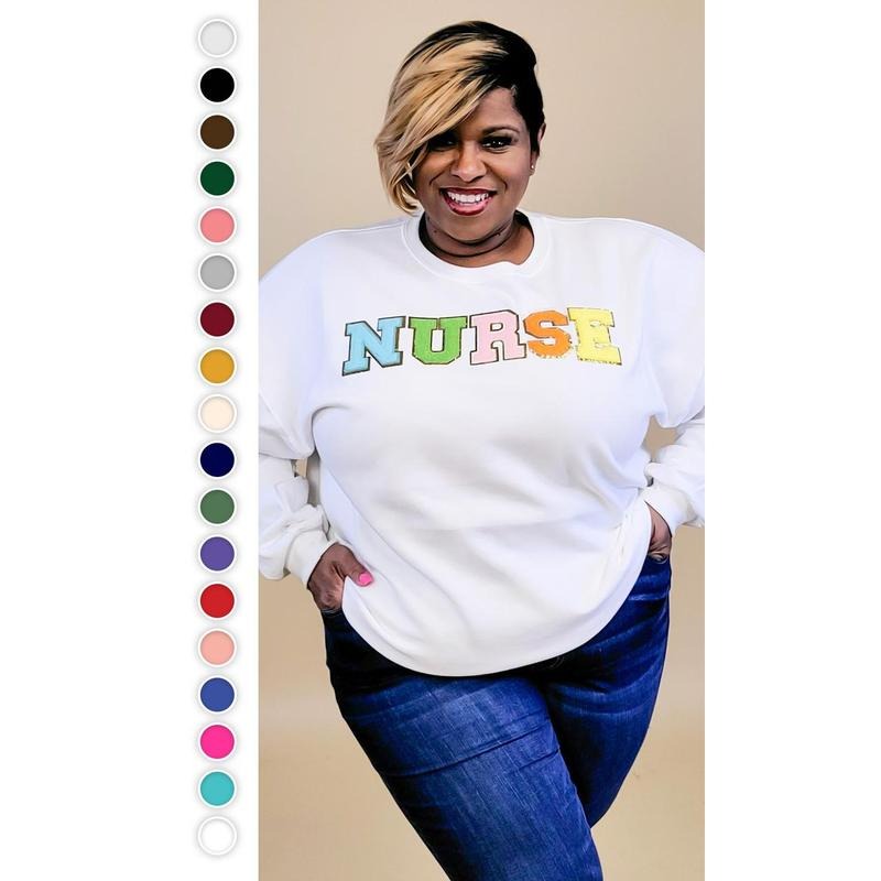 Ideal Chenille Nurse Sweatshirt Shirt Hoodie | PrintMintTees.com