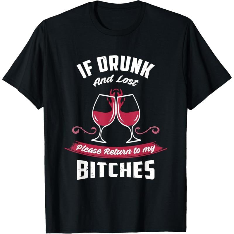 If Drunk and Lost | Funny Girls Night Out Party Drinking T-Shirt  made in us Hoodie Sweatshirt | PrintMintTees.com