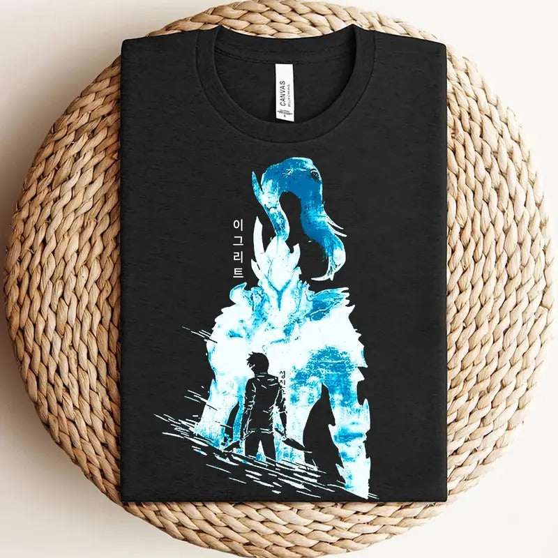 Igris Bloodred Shirt Solo Leveling Shirt Anime Shirt Anime Him GİFt Her Otaku Shirts Japanese Manga T-Shirts, Hoodie, Sweatshirt