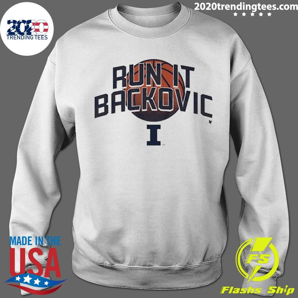 Illinois Basketball Andrej Stojakovic Run It Backovic Shirt