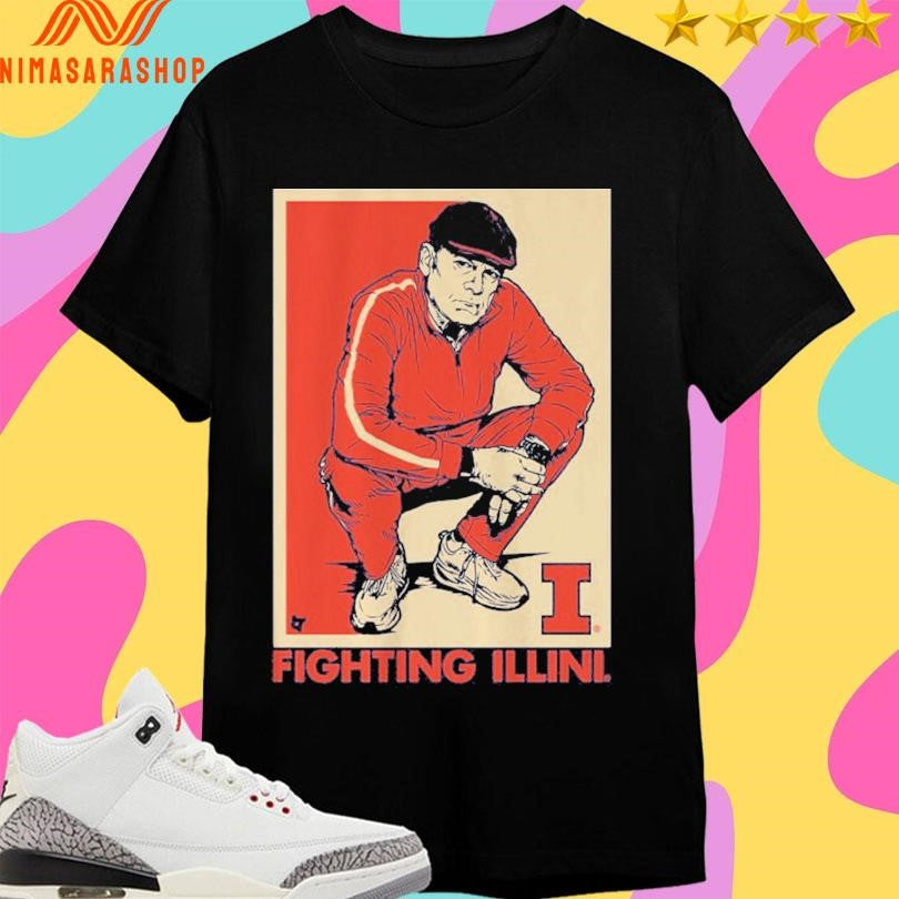 Illinois Fighting Illini Men’s Basketball Fighting Illini Track Suit Coach Underwood Shirts
