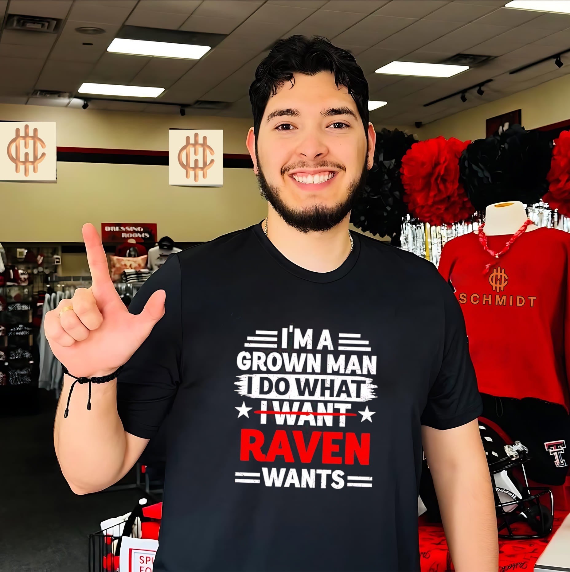 I’m a grown man I do what I want Raven wants shirt