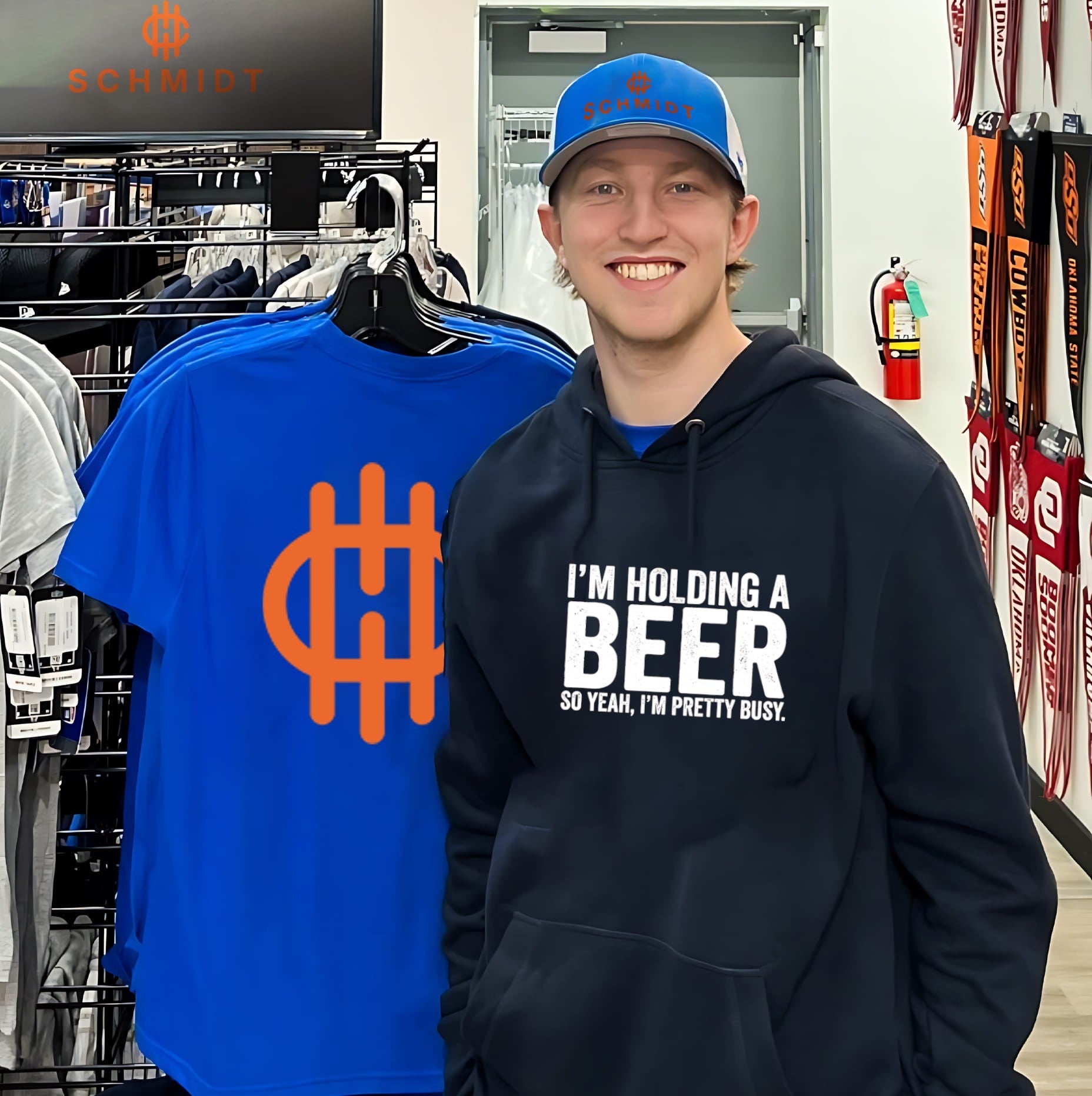 I’m holding a beer so yeah I’m pretty busy shirt