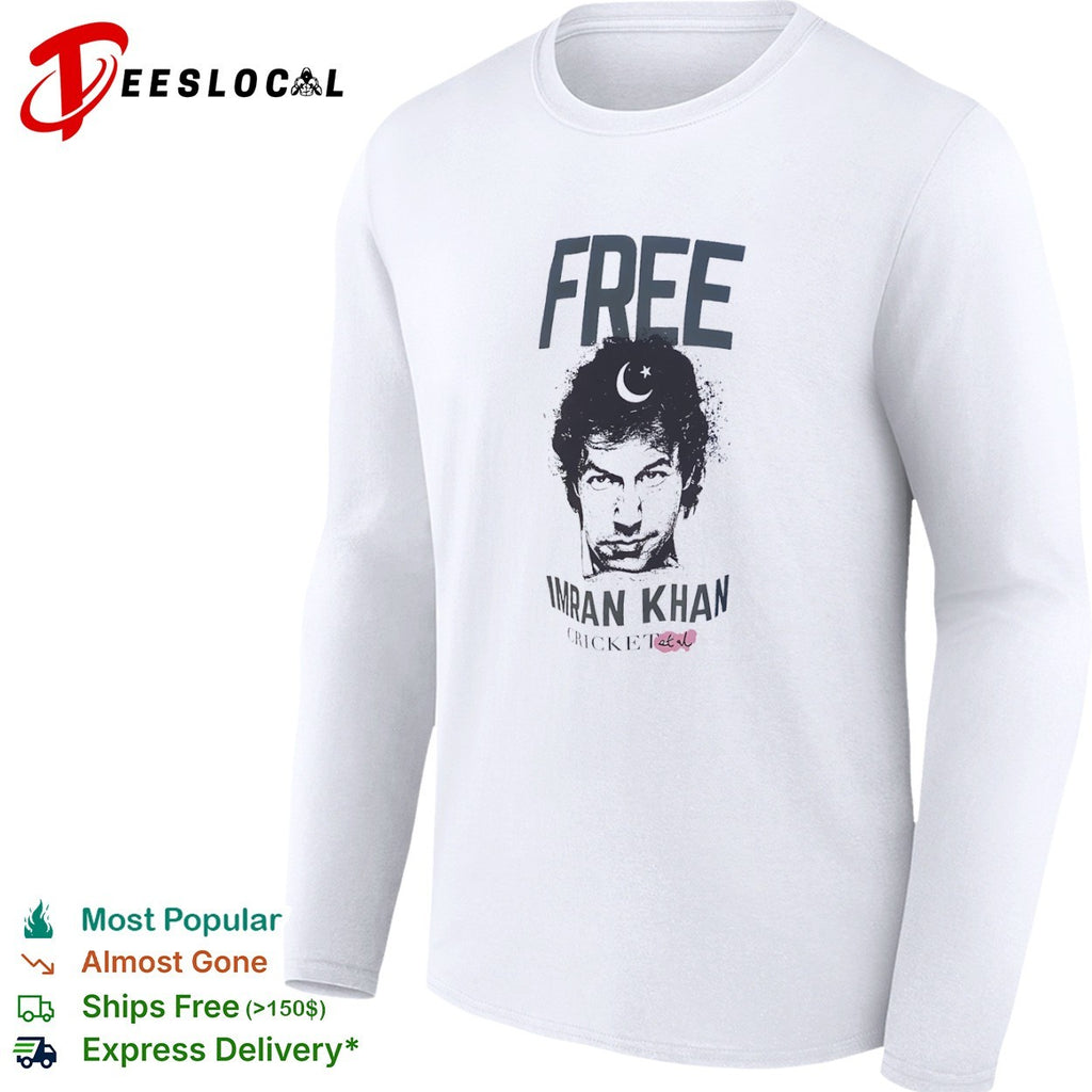 Imran Khan Free Pakistan cricket politician photo shirt
