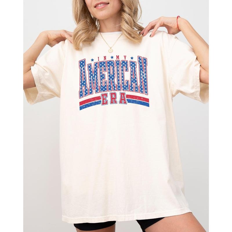 My American Era Retro Patriotic Independence Day Concert Music Fourth July 4th July Crew Neck T-Shirts, Hoodie, Sweatshirt