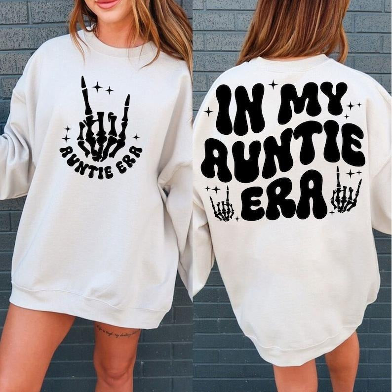 In My Auntie Era PNG Clip Art Instant Download, Auntie PNG, Aunt Shirt, Gift for Aunts, Aunt Gift, Cool Aunt Shirt Hoodie...