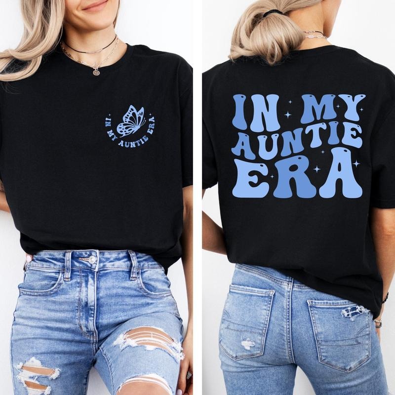 In My Auntie Era Shirt, Cool Aunts Shirt, New Aunt T Shirt, Gift For Favorite Auntie Tee, Mothers Day Gift, Unisex Short...
