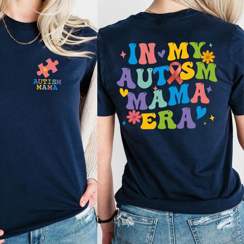 In My Autism Mama Era Shirt - Autism Awareness Puzzle Piece Tee