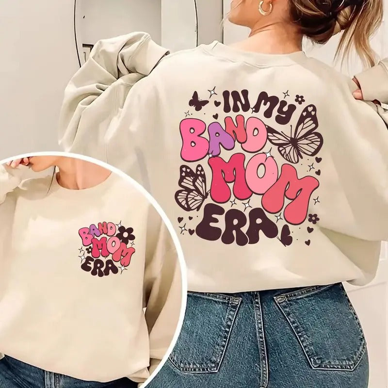 In My Band Mom Era Sweatshirt Band Mom Era Sweater Marching Band Hoodie New Mom Sweatshirt Gift For Mom Gifts For Band...