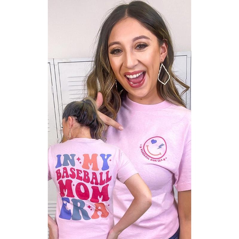 In My Baseball Mom Era Graphic T-Shirt Hoodie Sweatshirt | PrintMintTees.com