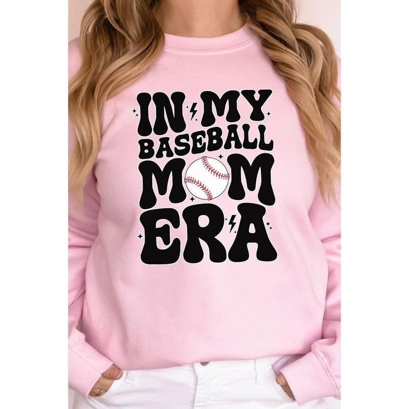 In My Baseball Mom Era Unisex NuBlend Crew Sweatshirt Shirt Hoodie | PrintMintTees.com