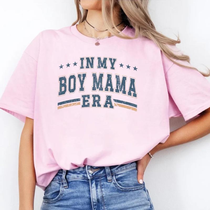 In My Boy Mama Era Shirt, New Mom Gift, Mom Of Boys Tee, Boy Mom Club Shirt, Mothers Day Gift, Unisex Short Sleeve Tee,...