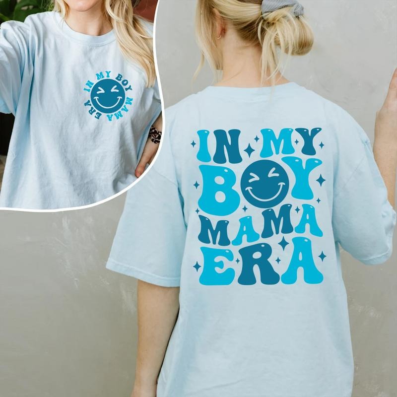 My Boy Mama Era Boy Mom Shirt Gender Reveal Pregnancy Reveal Boy Mom Era New Mom T-Shirts, Hoodie, Sweatshirt