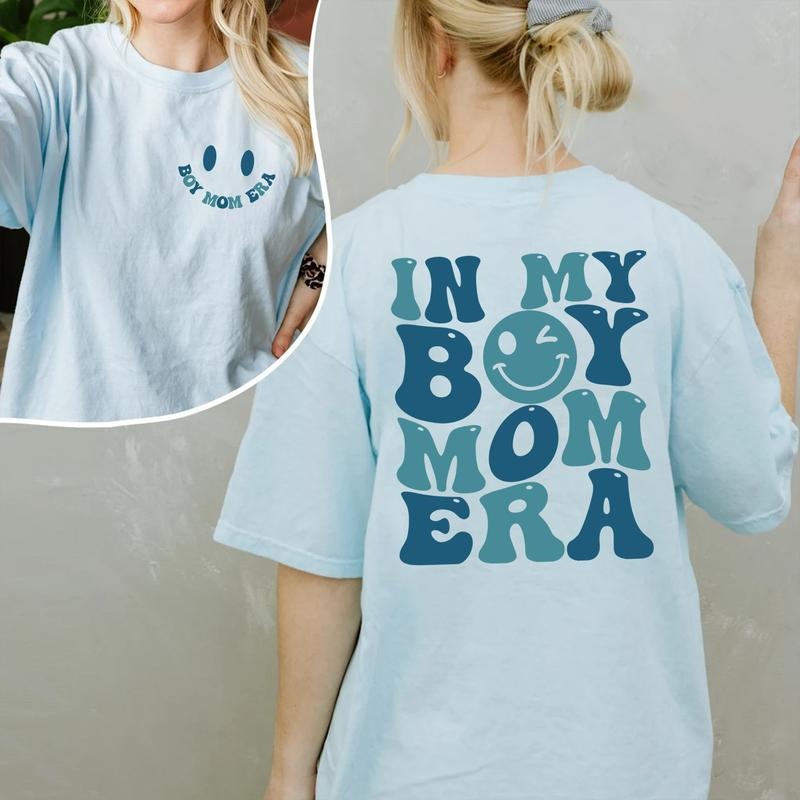 My Boy Mom Era Boy Mama Shirt Boy Mom Gender Reveal Pregnancy Announcement Gender Party Pregnant Reveal Mom T-Shirts, Hoodie, Sweatshirt