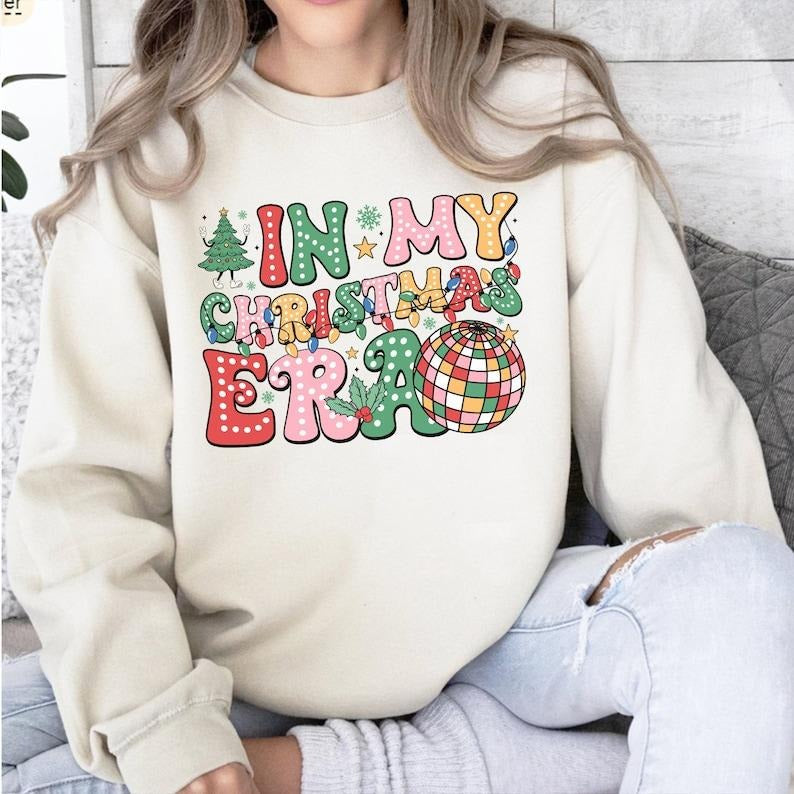 In My Christmas Era Women's Sweatshirt Shirt Hoodie | PrintMintTees.com
