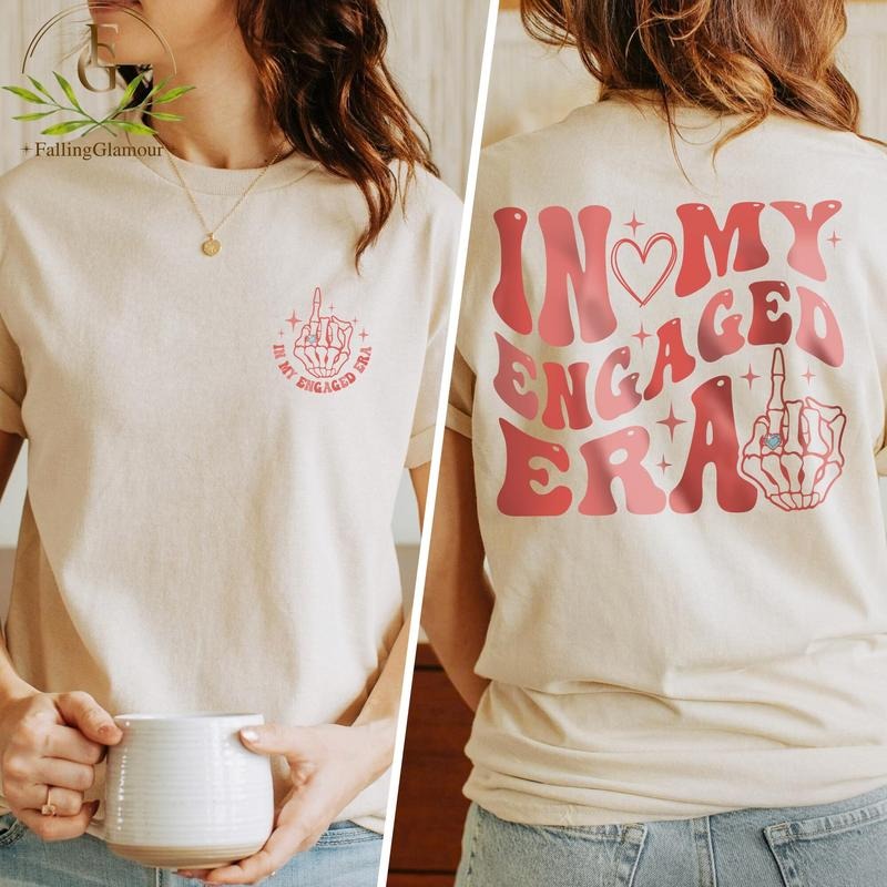 In My Engaged Era T-shirt Fiance Shirt Bachelorette Shirt Engagement Gift For Her Wedding Gift Future Mrs Shirt Newly...