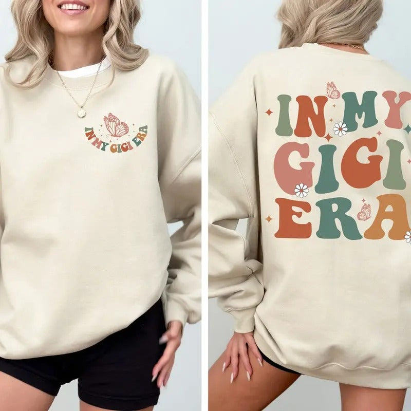 In My Gigi Era Shirt, Gigi Shirt, Mother's Day Gift Hoodie Sweatshirt | PrintMintTees.com