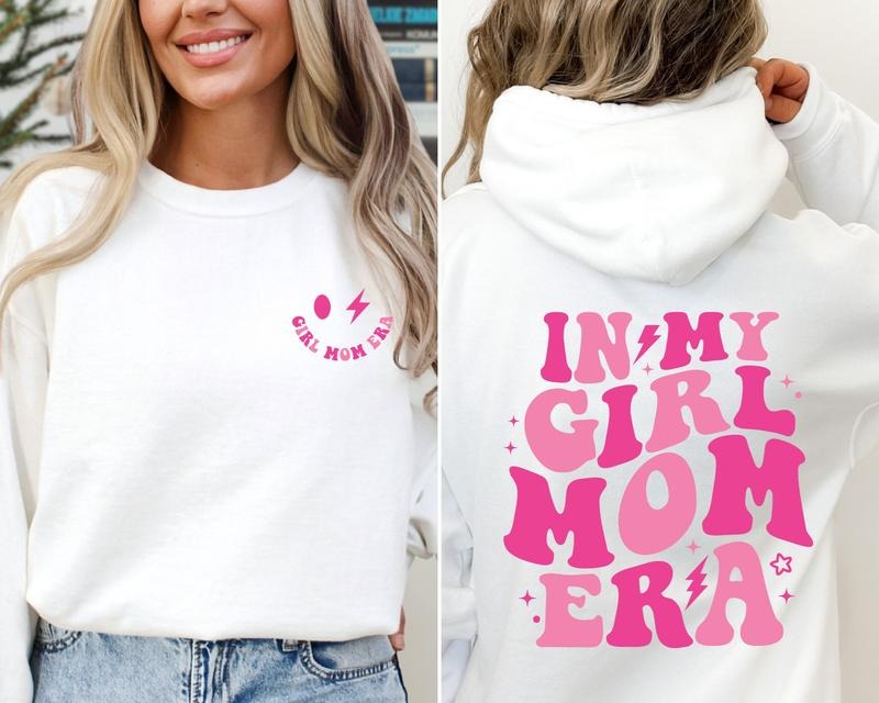 In My Girl Mom Era Sweatshirt Girl Mama Shirt Girl Mom Club Hoodie Girl Mom Shirt New Mom Gift Gender Crewneck Shirt Girl...