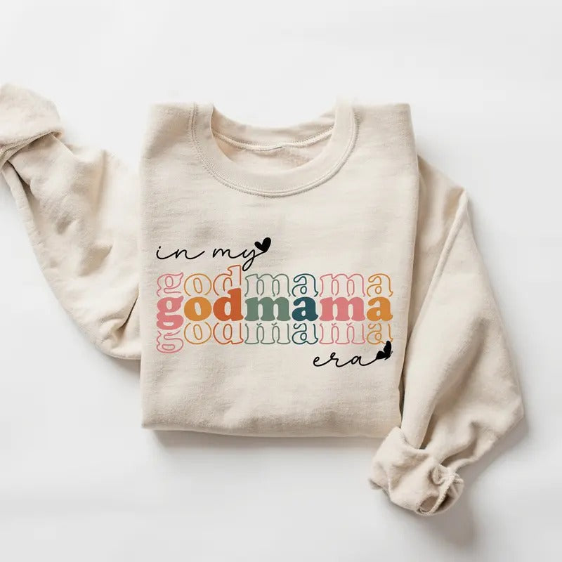 In My Godmama Era Sweatshirt Godmother Sweater Godmother Gift God Mom Sweater Mothers Day Baptism Godmother Best Friend...