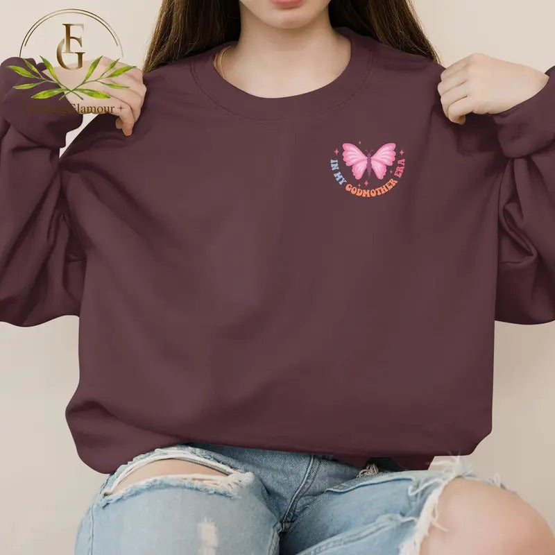 In My Godmother Era Sweatshirt Godmother Shirt God Mother Proposal Godmom Gift God Mother Sweater God Mother Gift...