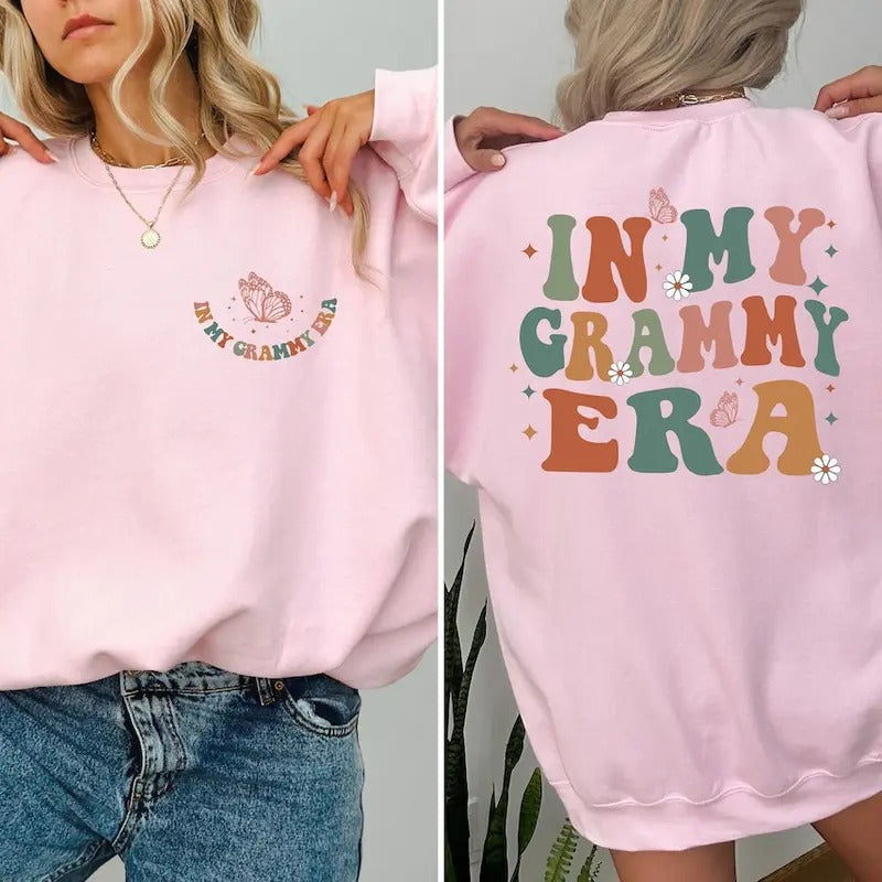 In My Grammy Era Shirt, Mother's Day Gift Hoodie Sweatshirt | PrintMintTees.com