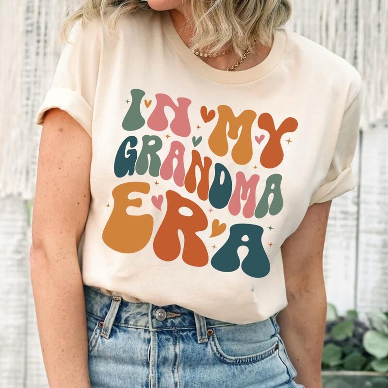 In My Grandma Era T-shirt, Grandma Shirt, Gift for Grandma, Nana Tee, Gigi Tshirt, Nana Gift, Retro Concert, Nana...