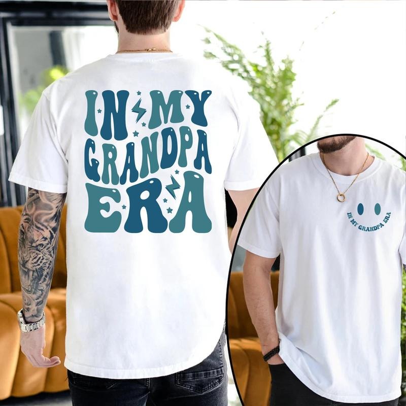 My Grandpa Era Grandpa Grandfather Retro Concert Grandpa Grandpa Shirt Classic Cotton T-Shirts, Hoodie, Sweatshirt