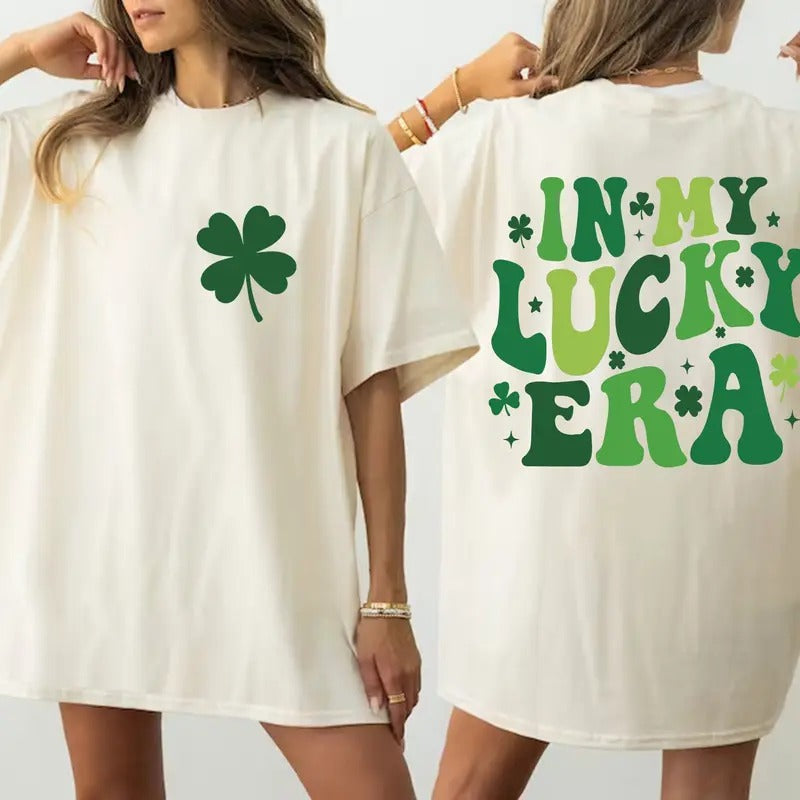 In My Lucky Era Saint Patrick's Day Shirt St Patrick's St Patricks Day Family Shirt Shamrock Gift For St Patricks Day...