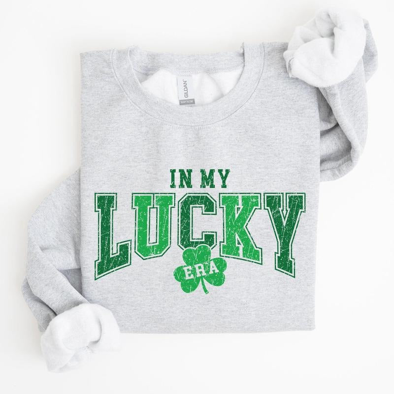 In My Lucky Era, St Patrick's Day Sweatshirt Shirt Hoodie | PrintMintTees.com