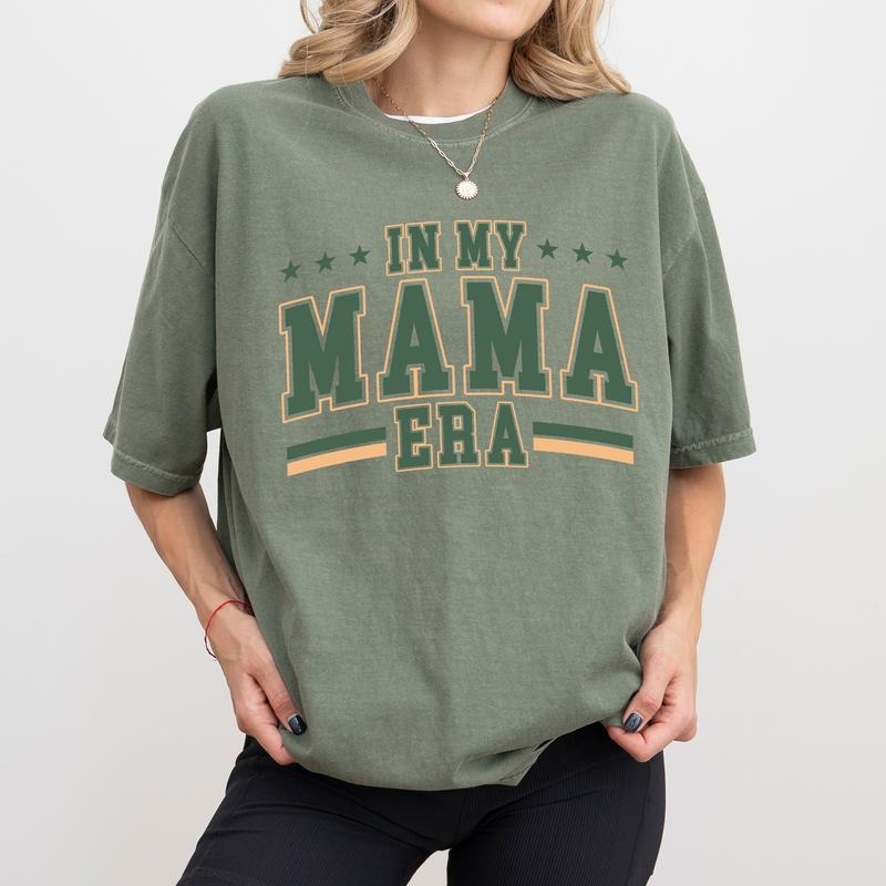 In My Mama Era Comfort Colors Shirt, Mama Unisex Graphic Tee, New Mom Apparel Gift Shirt, Mothers Day Clothing Hoodie...